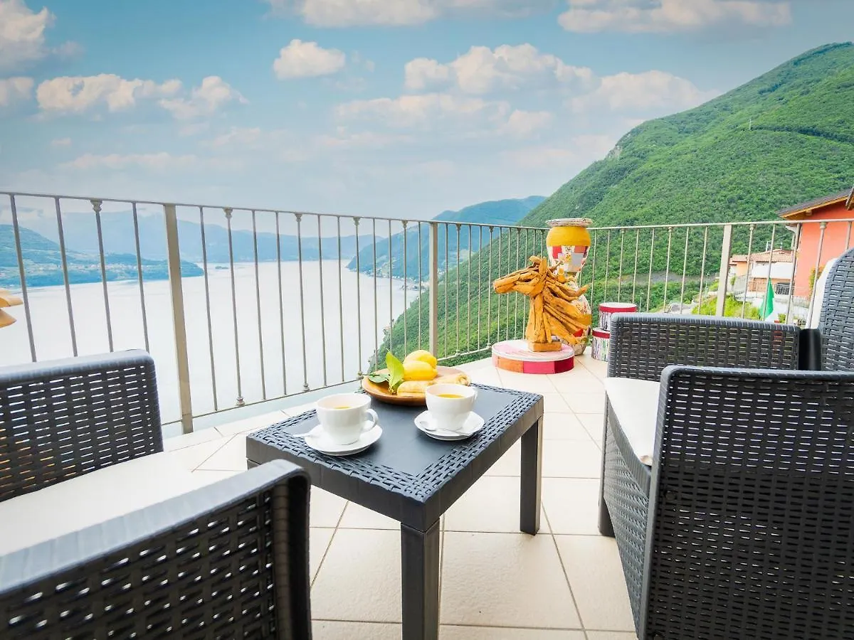 شقة Serafino - Nice Terrace & Swimming Pool On The Iseo Lake Parzanica